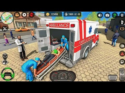 City Ambulance Rescue Driving - Emergency Ambulance Simulation 3D - Gameplay In Android 2025