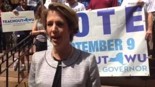 Daily Voice: Zephyr Teachout Rallies Support in White Plains