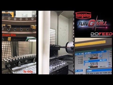 DoFeed from Tungaloy in action!!