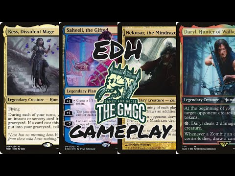 EDH gameplay Saheeli vs Kess vs Daryl vs Nekusar