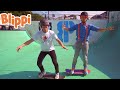 Blippi Learns Skateboard Tricks Learn About Skateboarding Educational Videos For Kids