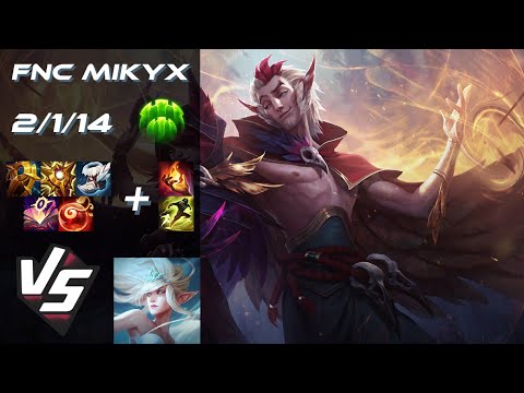 Fnatic Mikyx SUPPORT Rakan vs Janna - EU Challenger Patch 25.S1.7