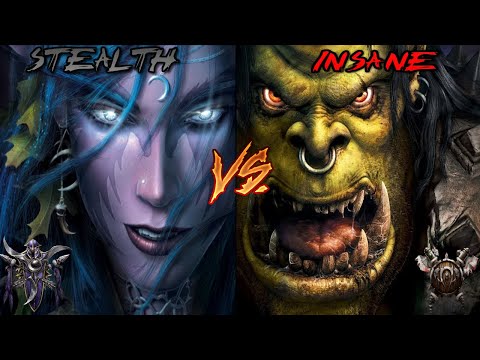 Warcraft III: The Frozen Throne Versus | Night Elf (Stealth) VS Insane Orc