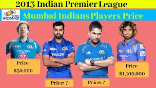 2013 Indian Premier League | 2013 IPL Mumbai Indians Players & their salaries