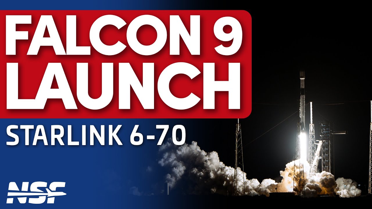 🚀LIVE: SpaceX Launches Starlink 6-70