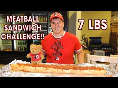 3FT MEATBALL SANDWICH CHALLENGE IN CHICAGO!! Video