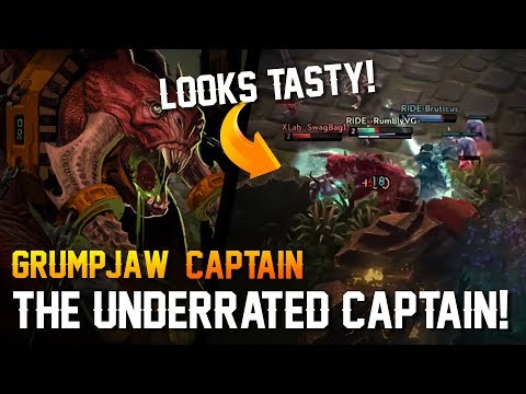 Vainglory - Road to Vainglorious [Gold]: UNDERRATED CAPTAIN!? Grumpjaw |Captain| Gameplay
