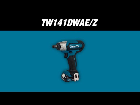 Makita TW141DZ Akumuliatorinis smūginis veržliasukis, 1/2", 12V MAX, 145 Nm, Be akumuliatorių ir kroviklio! video