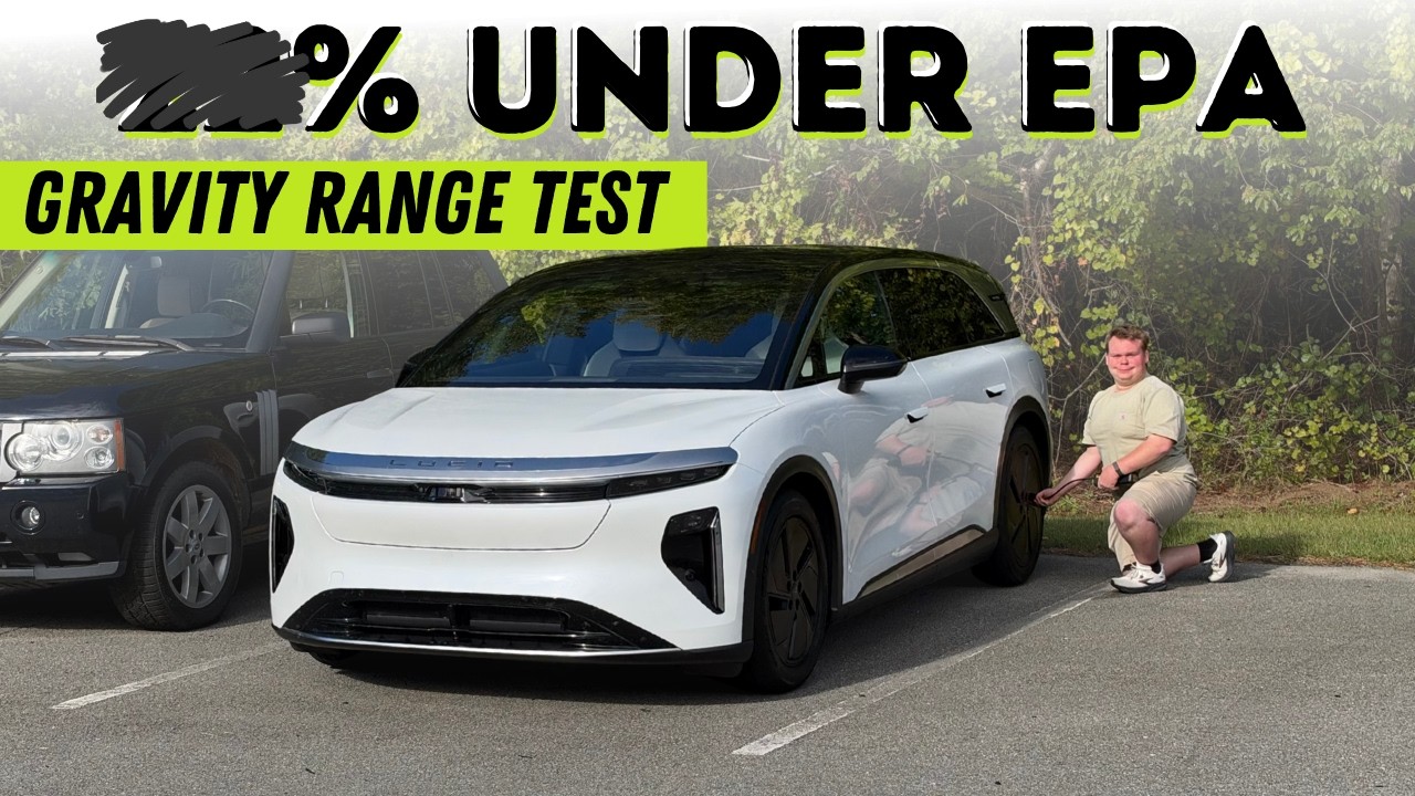Lucid Gravity Grand Touring electric SUV on the highway