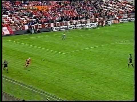 Brann - Werder, e-cup 1998, Brann-sjanse 90 min
