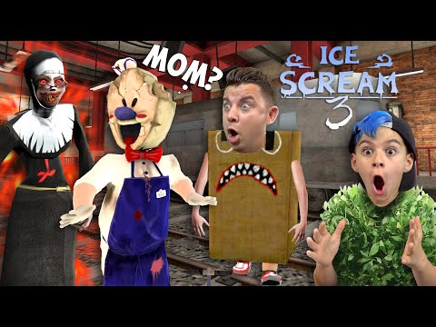 THE EVIL NUN IS RODS MOM?! Ice Scream 3 Horror Game Secrets
