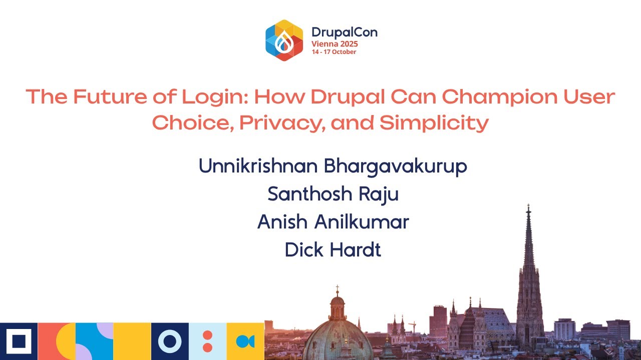 The Future of Login: How Drupal Can Champion User Choice, Privacy, and Simplicity