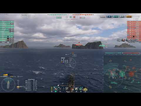 World of Warships - Random Game - Vampire II