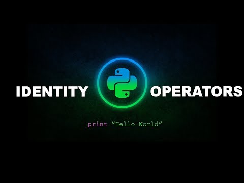 Identity Operators Python Programming