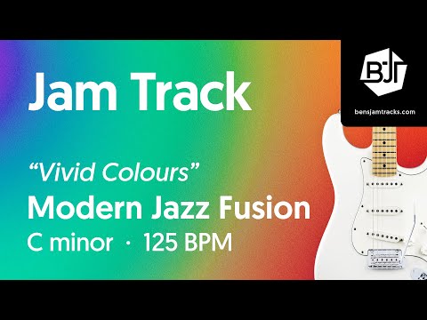 Modern Jazz Fusion Jam Track in C minor "Vivid Colours" - BJT #101