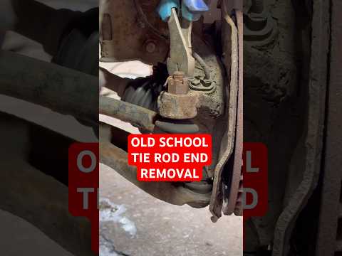 Tie Rod End Removal. Old school.#tierodend #carrepair #carmaintenance #howtofix