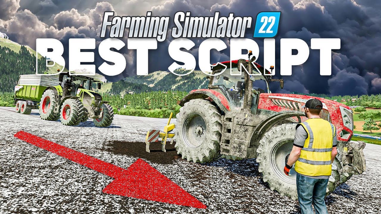 TOP 9 BEST SCRIPT for FARMING SIMULATOR 22 ! (Follow me, Real dirt color...)