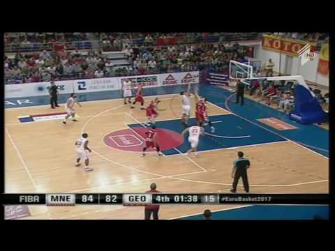 Dixon &  Sanikidze 3 POINTS!!! - Montenegro VS Georgia - FIBA 2016