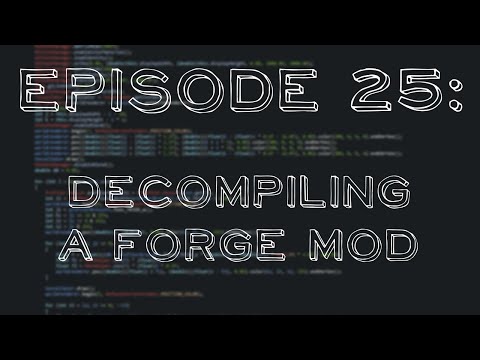 Eric Golde - How to code a Minecraft PVP Client: Episode #25: Decompiling a forge mod