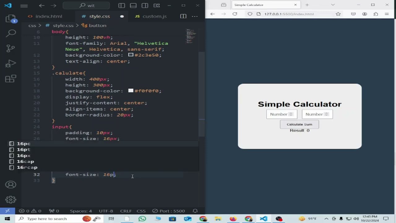 How to Create a Simple Calculator Using HTML, CSS, and JavaScript