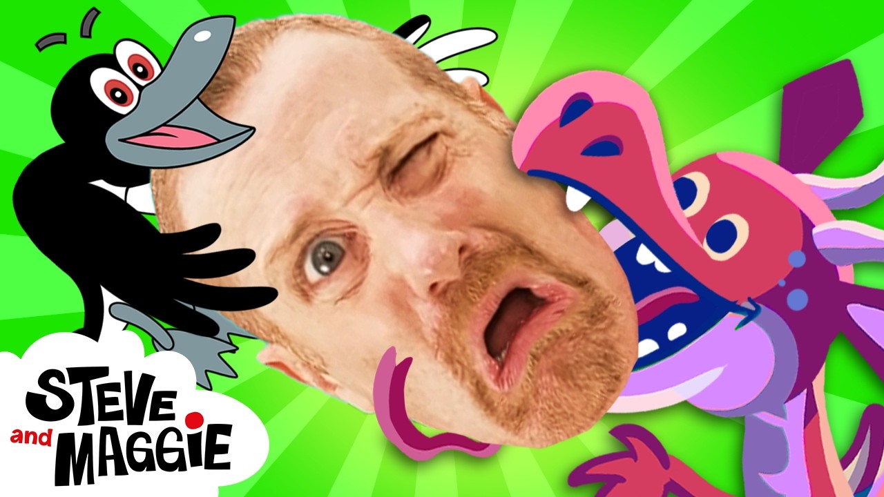 Lost Kite Adventure with Steve and Maggie  🪁 | Scary Monster Bug & Baby Farm Animals for Kids  🐞 🐷