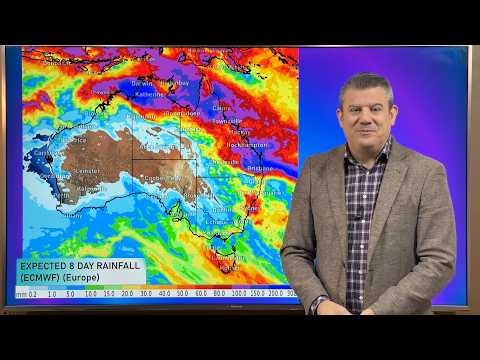 Oz: Qld, NSW & NT wet weather potential, cold change in the south next week