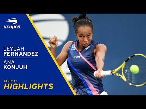 Leylah Fernandez vs Ana Konjuh Highlights | 2021 US Open Round 1