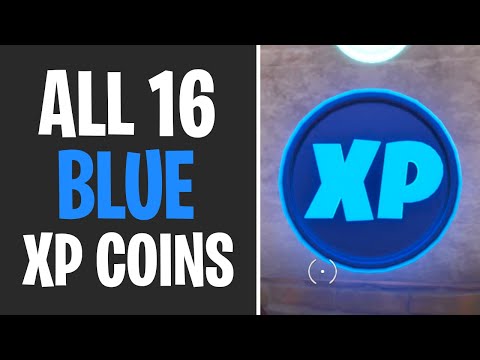 All 16 Blue XP Coins Locations (Week 1-7) - Fortnite