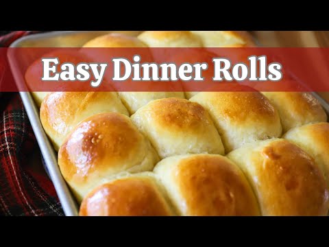 Easy Dinner Rolls Recipe | Soft and buttery, perfect for the holidays!