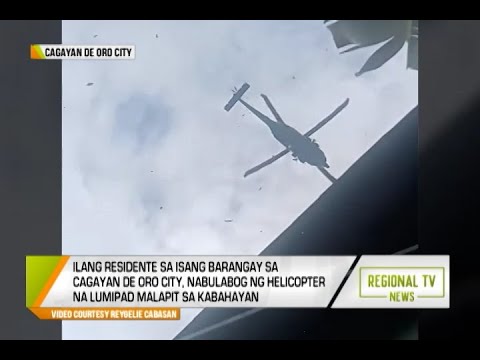 Regional TV News: Paglipad ng Helicopter Malapit sa Kabahayan