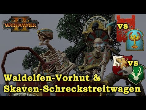 Nahkampf mit Waldelfen & der Streitwagen-Skavenschreck - Total War: Warhammer 2