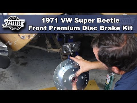 JBugs - 1971 VW Super Beetle - Front Disc Brake Conversion Kit Installation