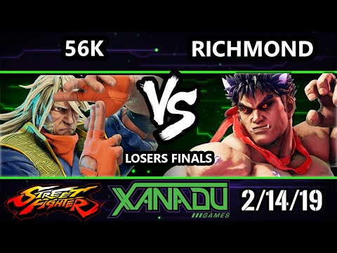 F@X 289 SFV - 56k (Zeku) Vs. Richmond (Kage) - Street Fighter V Losers Finals