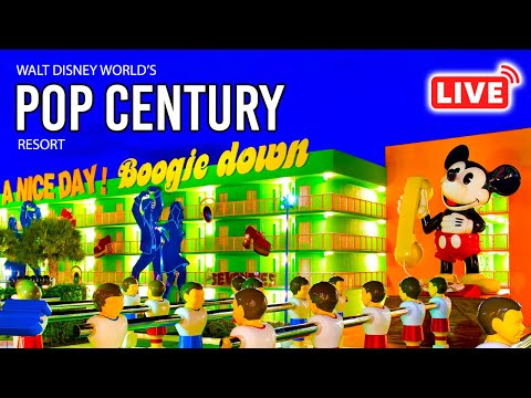 🔴 LIVE from Disney’s POP Century Resort | Walt Disney World Live Stream