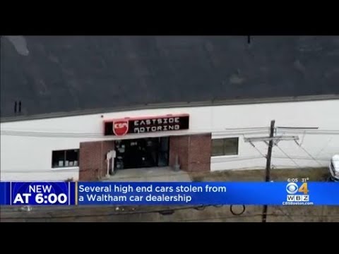 Multiple "high-end" cars stolen from Waltham dealership