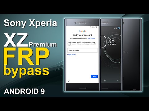 SONY Xperia XZ premium Bypass FRP Android 9, SO-04J Without PC