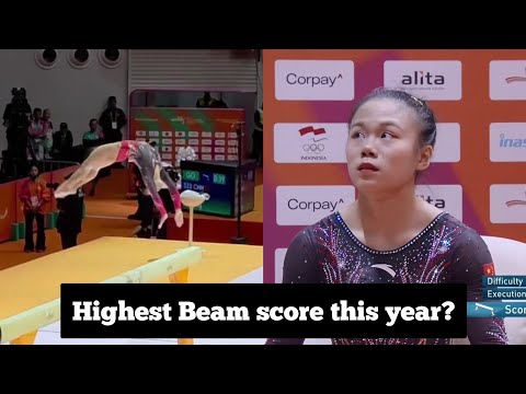 🥇 Zhang Qingying 🇨🇳 wins BEAM GOLD 🥇 - World Championships 2025