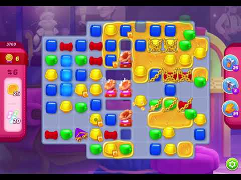 HomeScapes Level 3769 no boosters (20 moves)