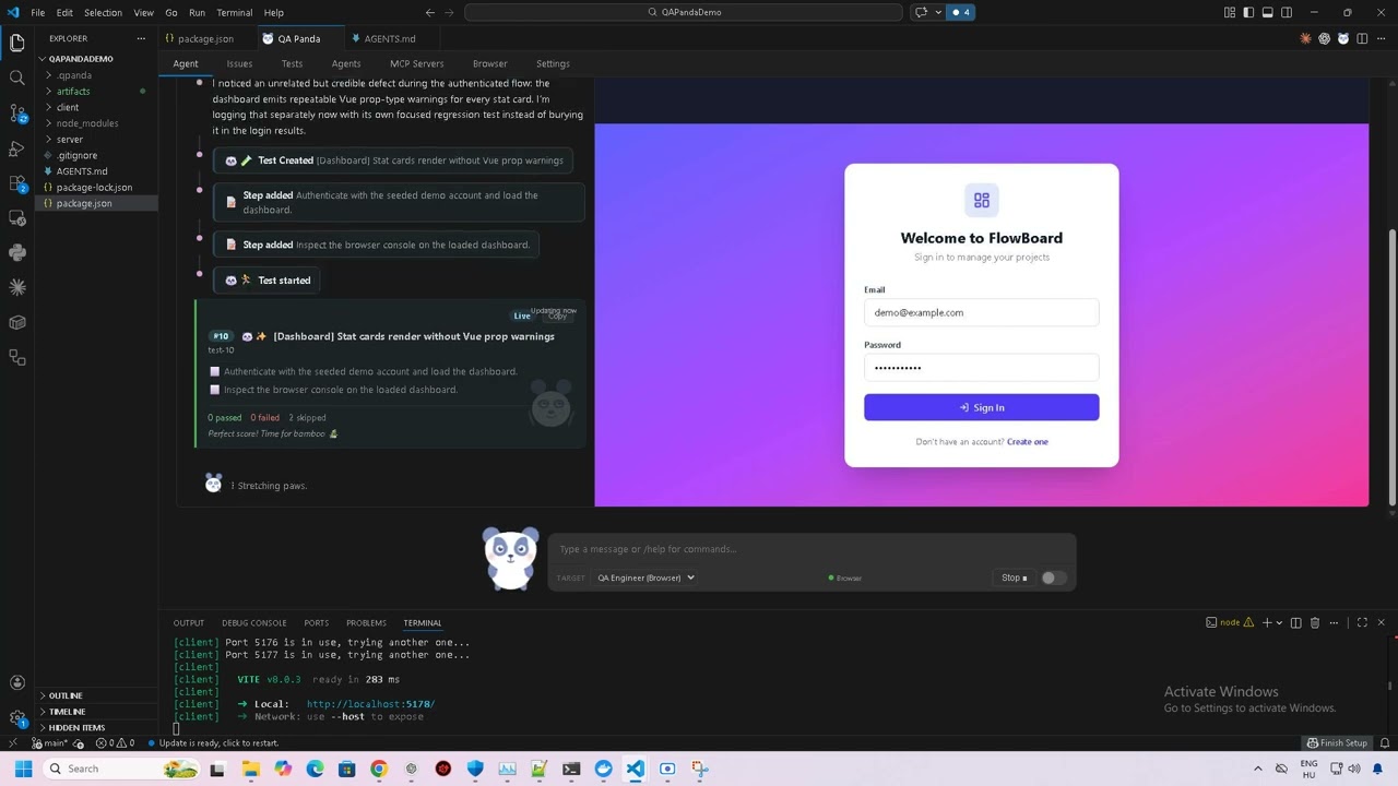 QA Panda Demo