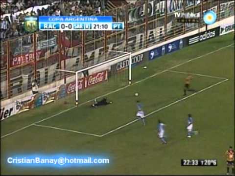 Racing 2 Sarmiento (R)  0 Copa Argentina 2012 Los goles (Relato Leonardo Gentili)