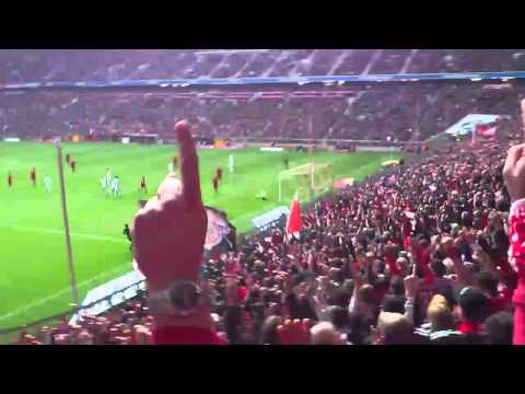 Robben  Tor (Elfmeter) zum 2:0 gegen TSG Hoffenheim - Live gefilmt aus der Nordkurve