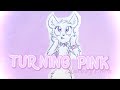 turning pink 💕✨traditional animation meme