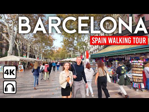 BARCELONA, Spain 🇪🇸 Full City Walk – 8 Hours of Exploration | 4K Tour