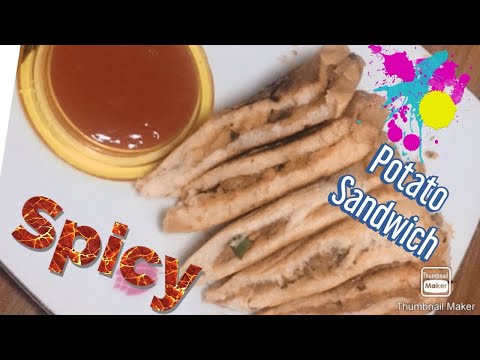 Spicy potato sandwich || Aloo sandwich at home || sandwich racipe || Ayeka’s vlog