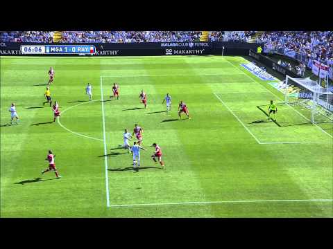 Gol de Samuel (1-0) en el Málaga CF - Rayo Vallecano - HD