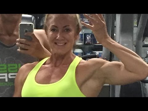 50 years young Sharon Wingate  - Female muscle