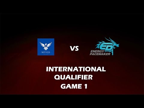 the wings gaming(WINGS) VS Energy Pacemaker gaming(EP) Dota 2 International China Qualifiers Game 1