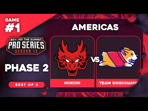 Hokori vs DogChamp Game 1 - BTS Pro Series 13 AM: Phase 2 w/ rkryptic & neph
