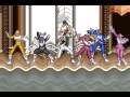 SNES MMPR The Movie All Rangers Morph