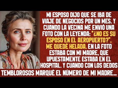 Mi marido se fue de viaje de negocios por un mes. Y cuando la vecina me envió su foto con mi madre..